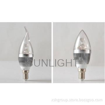 Hot selling candle led bulb E14 AC90-265